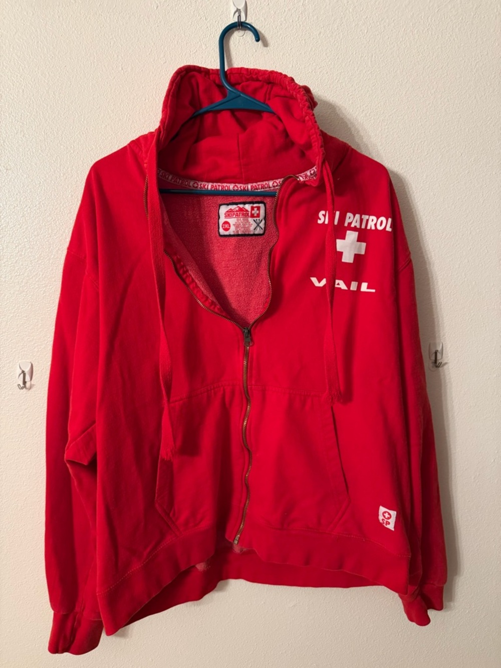Ski Patrol Vail Red Zip-Up Hoodie